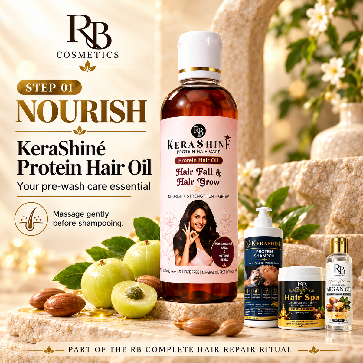 RB Complete Hair Repair Ritual | 4-Step Hair Care Combo