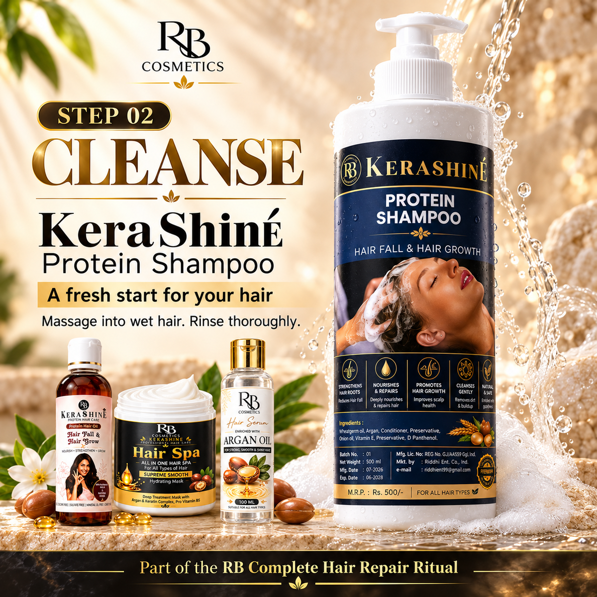 RB Complete Hair Repair Ritual | 4-Step Hair Care Combo