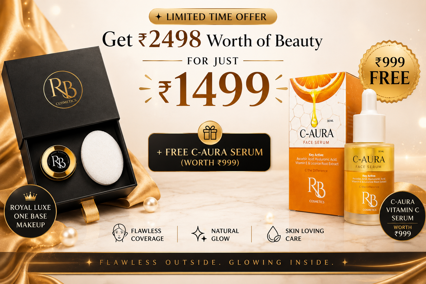 RB Magic Makeup  One Base, Flawless Finish
